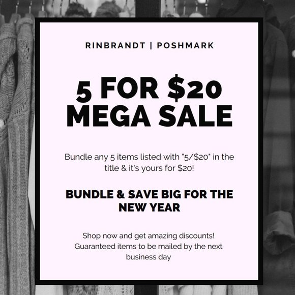 5 for $20 Sale Other | Bundle 5 For 2 Dont Miss Out Sale | Poshmark main image 2